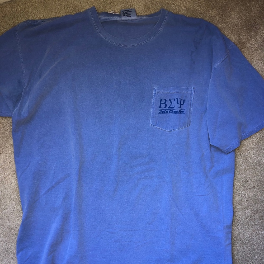 Blue Greek Comfort Colors t-shirt